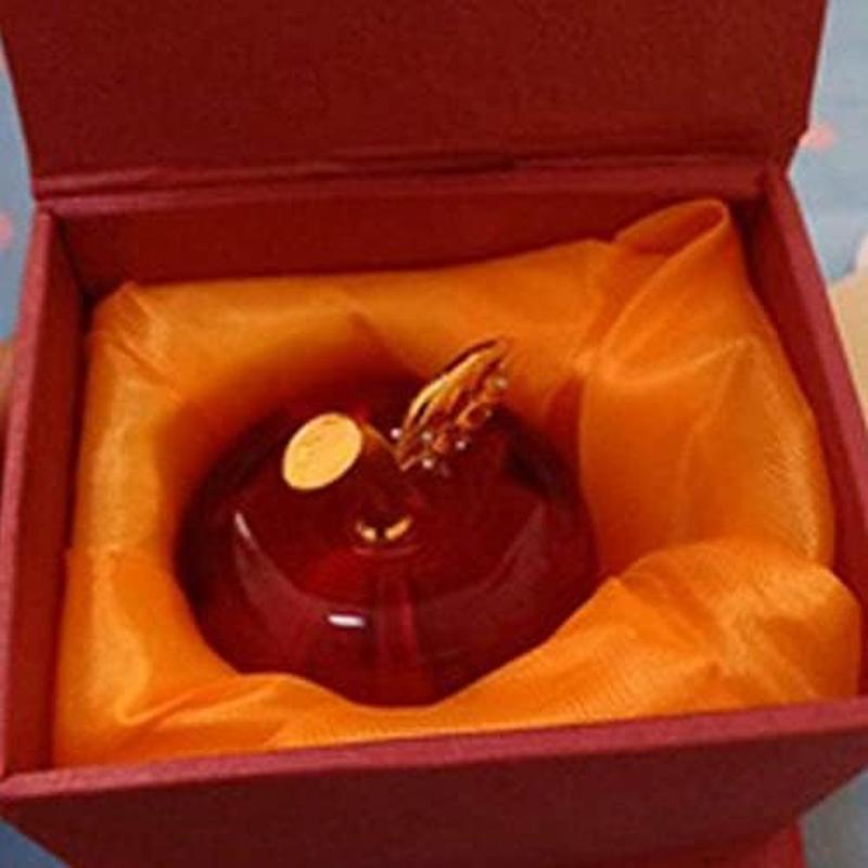 クリスマスクリスタルりんごガラス工芸品家の装飾カーアクセサリー