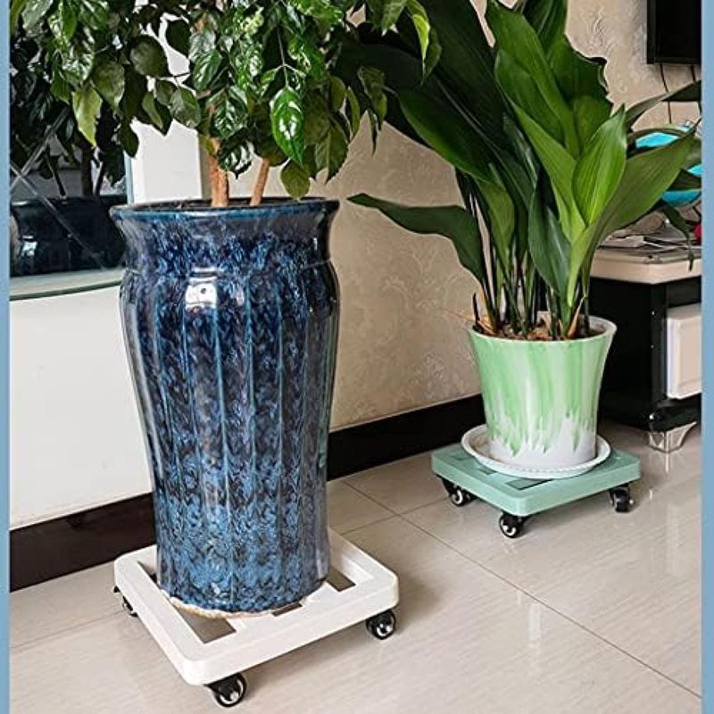 40CM 金属製 移動花台 植木鉢台 鉢置台 キッチン台 フラワースタンド 鉢受プレート 床保護 掃除楽に 移動便利 モバイルの画像
