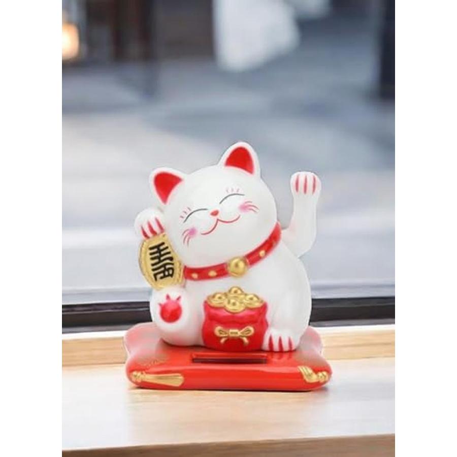 招き猫 招き猫置物 幸運の猫 お金を招く まねき猫 幸運 招き 左手 手を