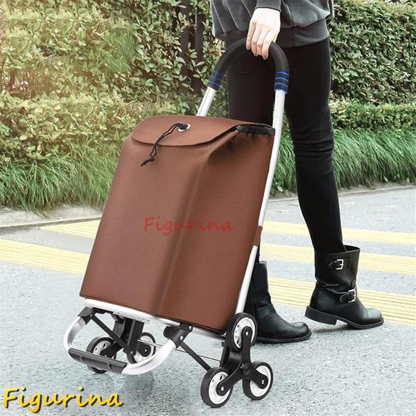 買い物カート ショッピングカート ショッピングキャリー 買物カート 買い物カートキャリー(Red,6 wheels)の画像