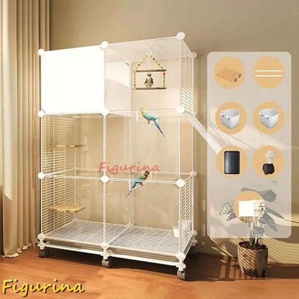 鳥かご 鳥籠 鳥 ケージ バードゲージ 鳥小屋 大型 インコ 73x37x115cm