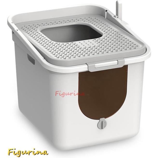 猫用トイレ本体 大型 ドーム型 フルカバー 猫トイレ 白色 Sサイズ 猫用トイレ本体 大型 フルカバー 猫トイレ 白色 2way出入り方法 ふた