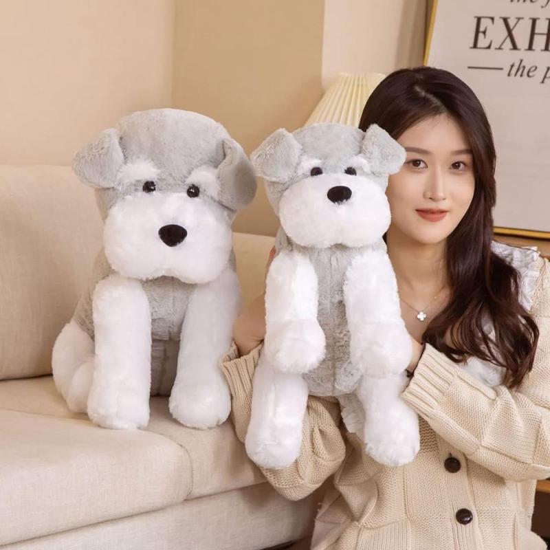 シュナウザー 犬 本物そっくり リアル 大きい 抱き枕 クッション