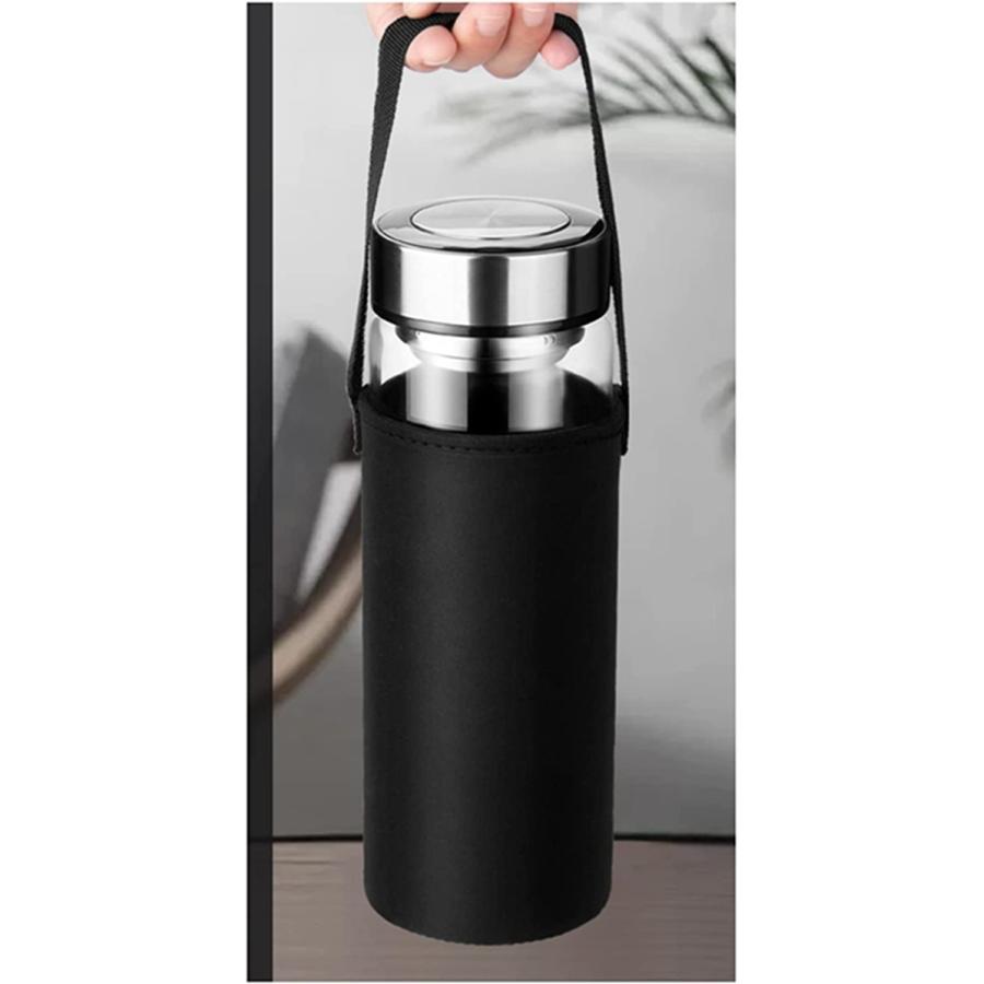 ウォーターボトル 二層ガラス ダブルウォール 1リットル 500ml 800ml