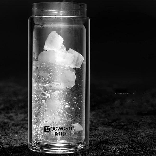 ウォーターボトル 二層ガラス ダブルウォール 1リットル 500ml 800ml
