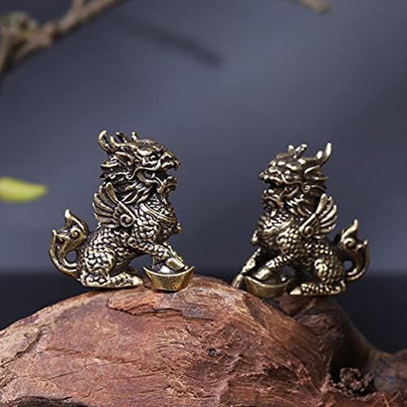 麒麟置物 風水 グッズ 運気アップ 魔除けお守り 縁起物 一対の 麒麟置物 風水 グッズ 運気アップ 魔除けお守り 縁起物 一対の