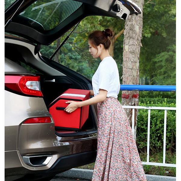 車用収納ボックス トランク収納 大容量 車 収納 トランク クロコ柄