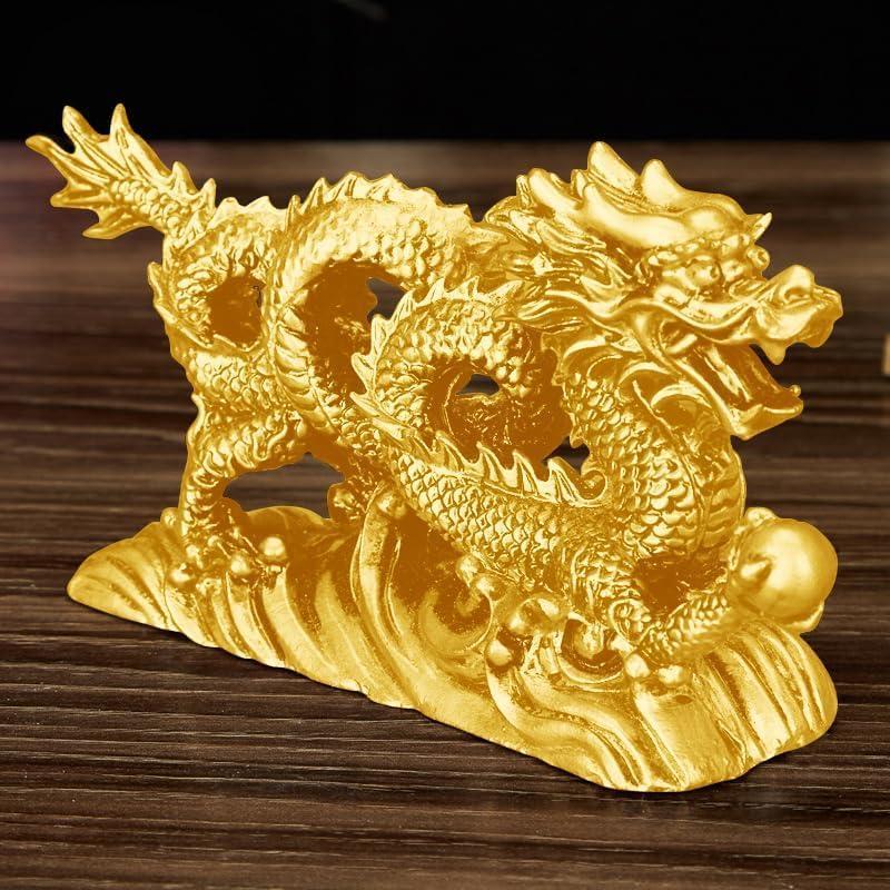 値下げ中！！縁起物 金龍 昇龍 龍 置物 金属 楽天市場】「10％OFFクーポン配布中」龍の置物 クリスタル