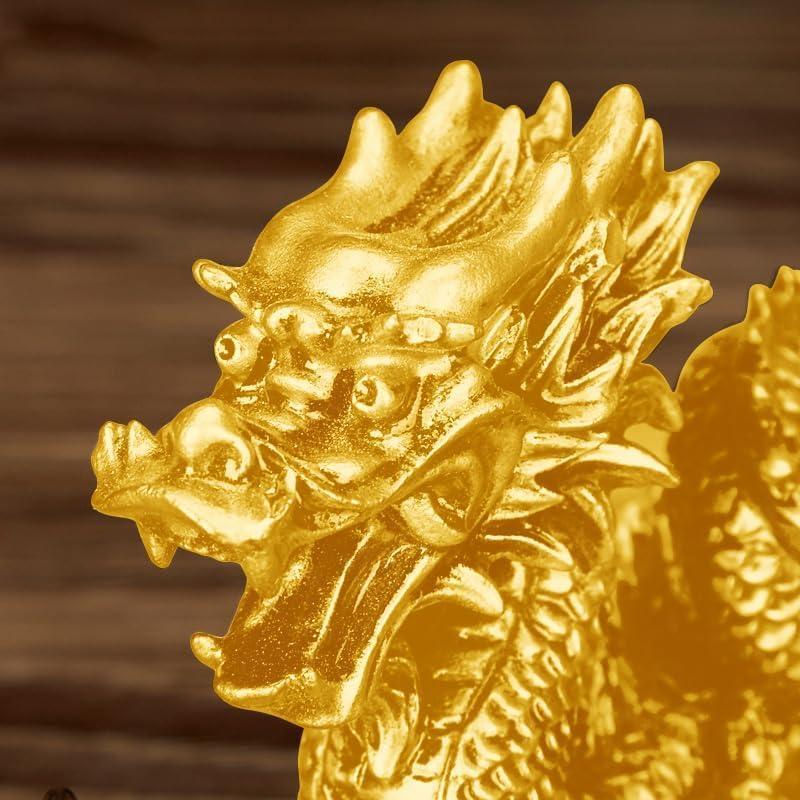 Amazon.co.jp: 木彫り 龍 昇龍 置物 一刀彫 神龍 フィギュア 厄除け龍