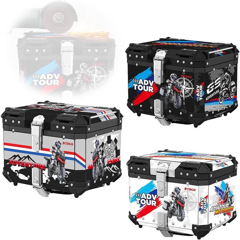 45L/55L/65L バイク用 リアボックス アルミ合金 汎用 テール ボックス