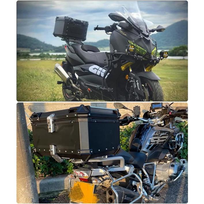 バイク リアボックス バイク用 大容量 トップケース アルミ製 四角