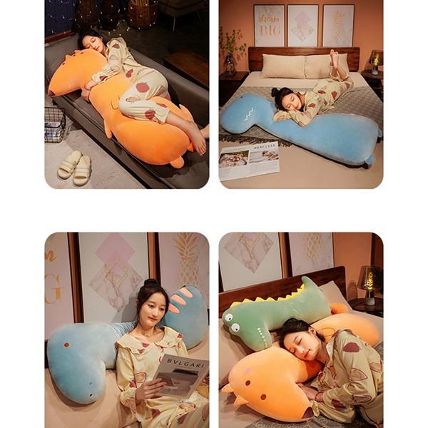 鰐 狐 抱き枕 腰掛けクッション 寝そべり抱き枕 癒しギフト ビッグ 腹ばい枕 ソファー クリスマスプレゼント もちもち ふわふわ 柔軟性 |  | 06