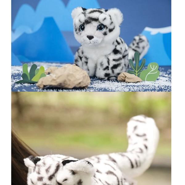 雪豹 動物スラップブレスレット リストバンド ユキヒョウ ぬいぐるみ 手首バングル かわいい 可愛い おもちゃ 萌え萌え ふわふわ 癒し系 ユキヒョウ ぬいぐるみ