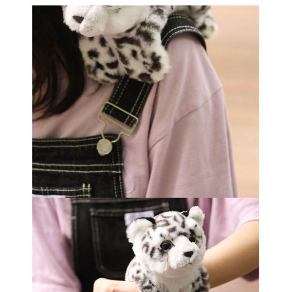 雪豹 動物スラップブレスレット リストバンド ユキヒョウ ぬいぐるみ 手首バングル かわいい 可愛い おもちゃ 萌え萌え ふわふわ 癒し系 ユキヒョウ ぬいぐるみ