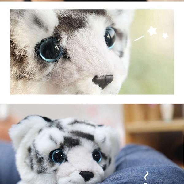 雪豹 動物スラップブレスレット リストバンド ユキヒョウ ぬいぐるみ 手首バングル かわいい 可愛い おもちゃ 萌え萌え ふわふわ 癒し系 ユキヒョウ ぬいぐるみ