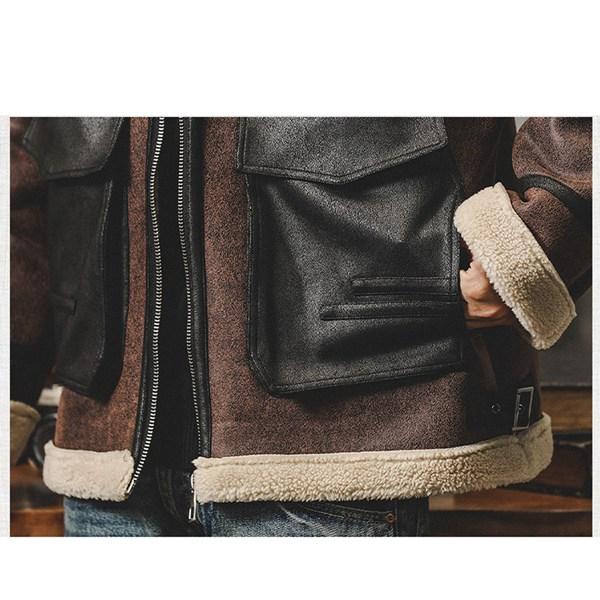 ライダースジャケット 裏ボア メンズ PU 合皮ジャンパー
