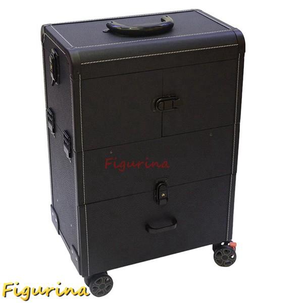 プロ用メイクボックス　キャスター付き プロ用メイクボックス キャスター付き 大型 キャリー 業務用 pu