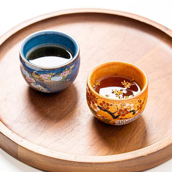 酒器セット陶器 猪口 ぐい呑 5個セット 花柄 絵柄 5種類 手描き 盃 