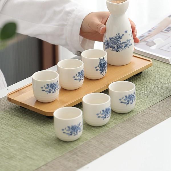 3点セット酒器 ねこ 猫柄 酒器セット かわいい 徳利1個 お猪口が6個