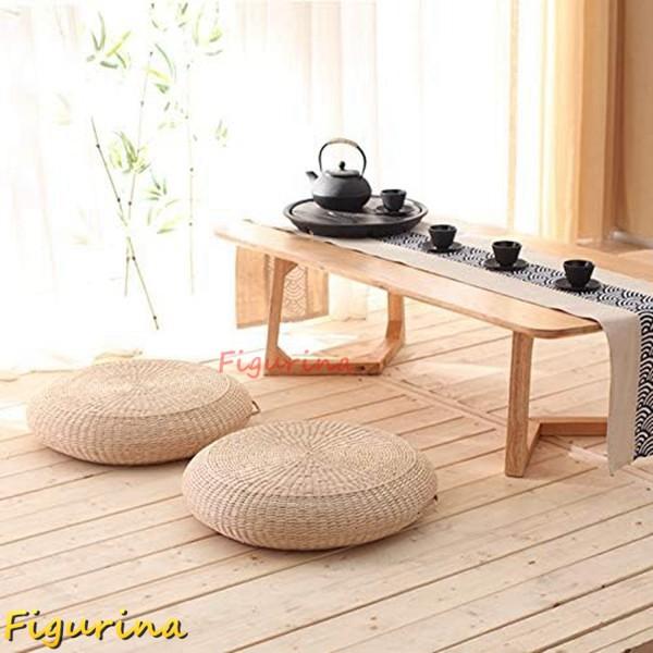 はなとき　ガマクッション　民芸手づくり　天然素材　34cm丸10枚 はなとき ガマクッション 民芸手づくり 天然素材 34cm丸10枚