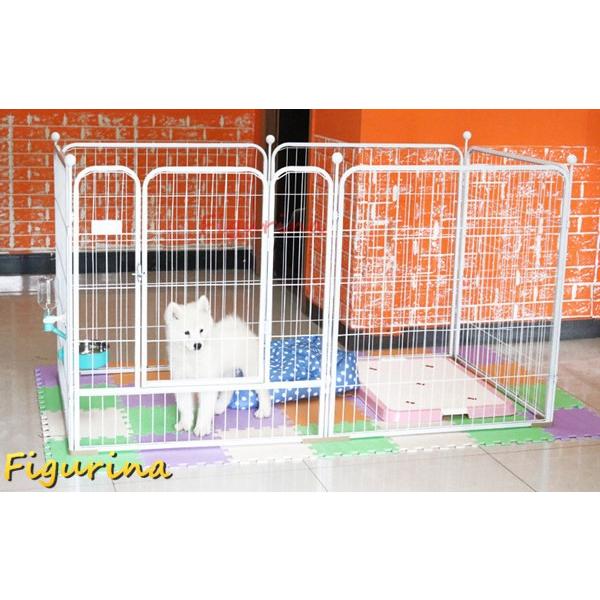 ペットサークル 中小型犬?ペット 炭素鋼 安心ロック 広いスペース 組み合わせ 自由にレイアウト カタチ変更可 広げる 脱走防止 室内 猫_6