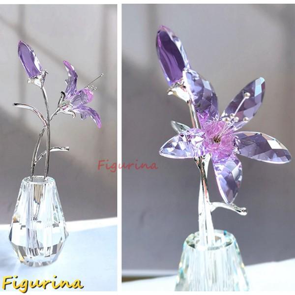 k9クリスタル 水晶造花 水晶置物 百合 枯れない花 インテリア k9クリスタル 水晶造花 水晶置物 百合 枯れない花 インテリア