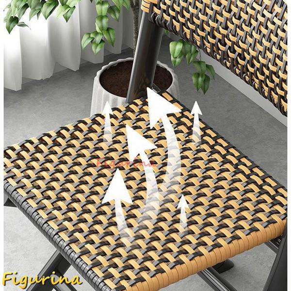 折りたたみチェア 藤 リビングチェア ラタンチェア 食卓椅子