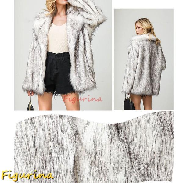 冬服 ジャケット レディース 5XL ファーコート もこもこ 模造毛皮 ラペル 襟付き フェイクファーコート ミンクコート 大きいサイズ_4