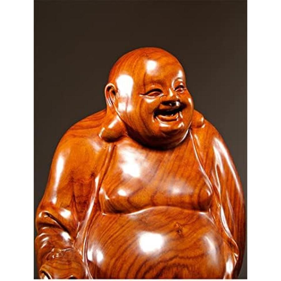 弥勒仏 仏像開運七福神 仏像高級天然 木彫り 仏像 布袋様 弥勒菩薩
