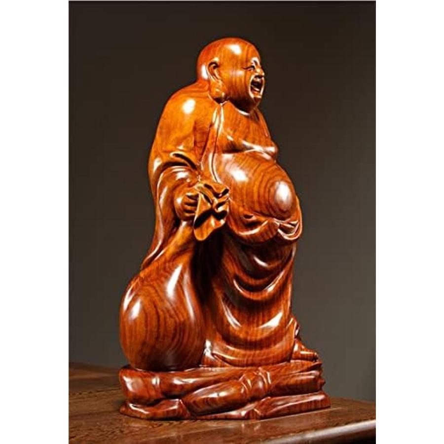 弥勒仏 仏像開運七福神 仏像高級天然 木彫り 仏像 布袋様 弥勒菩薩