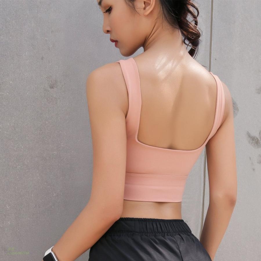 女性ソリッドスリムフィットアクティブブラジャーノースリーブ女性 下着スラッシュネック女性フルカバレッジブラジャーストレッチ女 子作物トップス グルー Apaproduction Fr