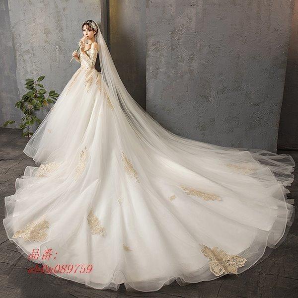 楽天ランキング1位 ウエディングドレス 長袖 花嫁 ドレス 二次会 プリンセス Wedding 結婚式 大きいサイズ 披露宴 Dress ロングドレス ブライダル 新品 エンパイア 最安値 Tv Creativetalentnetwork Com