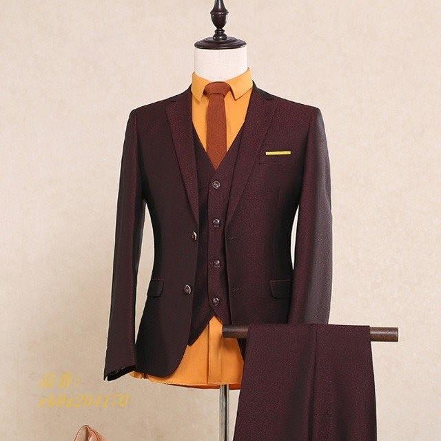 値引 ワイン赤 スーツ メンズ 50代 フォーマル 30代 3点セット タキシード 40代 3ピーススーツ ビジネス 結婚式 通勤 パーティー 紳士服 爆売り Theculturewire Com