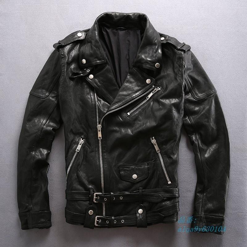アビレックスフライ新しいブランドレザージャケット男性19ファッションメンズスリムフィットシープスキンオートバイバイカージャケット本革コート グルー Alqa9y フィホーネ 通販 Yahoo ショッピング
