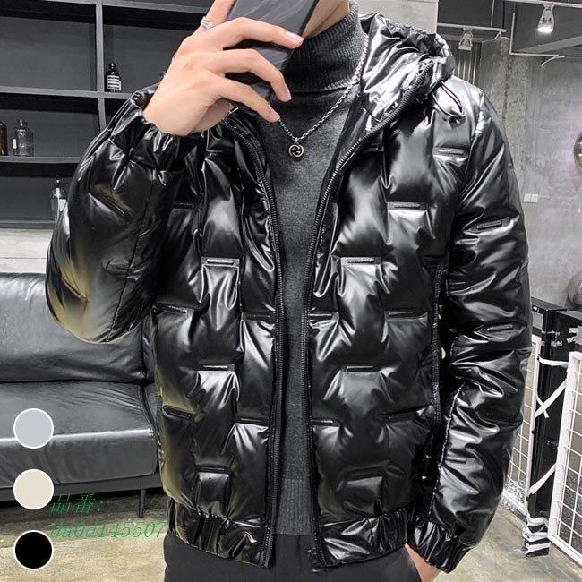 メンズ ダウンジャケット フード付き ジャケット 厚手 立ち襟 送料無料 冬 光沢感 アウター 防寒服 ゴールド ダウンコート 冬ジャケット シルバー Da0d フィホーネ 通販 Yahoo ショッピング