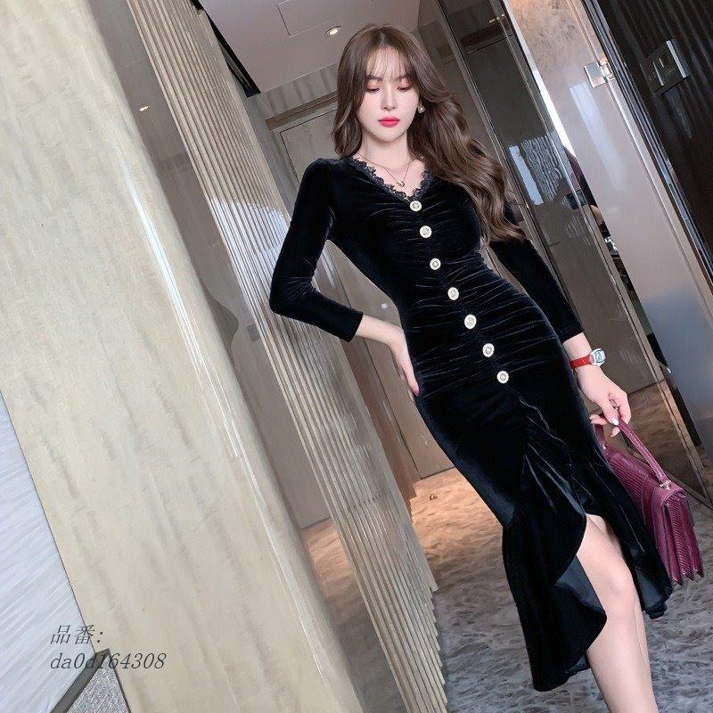 ワンピースレディース ワンピース長袖 セクシーvネック ワンピースレディース秋 キャバドレス 通勤ワンピース 代30代40代50代 大人気 Ol通勤 膝丈 Da0d フィホーネ 通販 Yahoo ショッピング