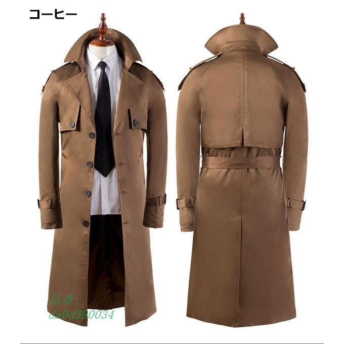 メンズ トレンチコート 欧米風 トレンチコート ビジネス カジュアル アウター 白 ベルト付 春コート 黒 ロングコート 紺 緑 長袖 Da0d フィホーネ 通販 Yahoo ショッピング