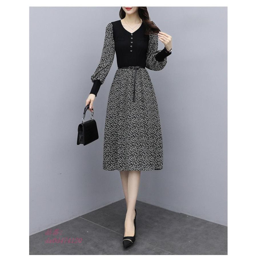 ロングワンピース レディース ワンピース ロング丈 秋 冬 シンプル 長袖 30代 上品 切り替えワンピース 花柄 Ol 50代 40代 Vネック ニットワンピース 通勤 Da0d4741 フィホーネ 通販 Yahoo ショッピング