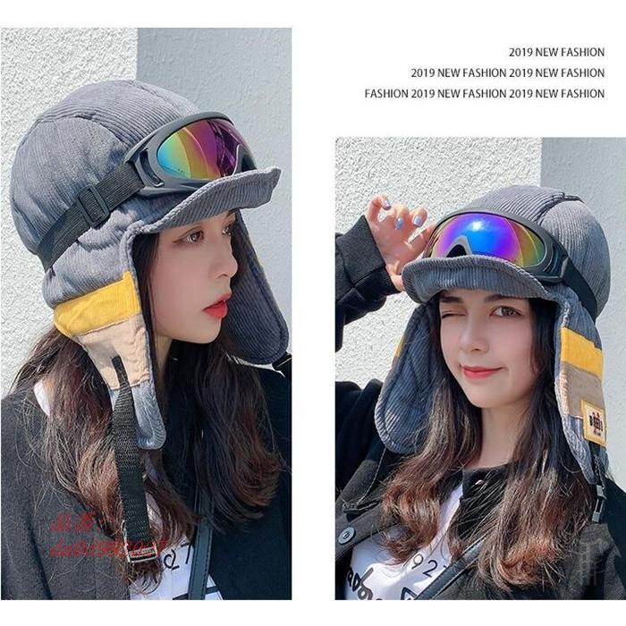 ロシア帽 メガネ付き レディース フライトキャップ ゴーグル付き 配色 耳あて付き 年新作 防風防寒 おしゃれ 代引不可 パイロットキャップ Da0d9027 フィホーネ 通販 Yahoo ショッピング