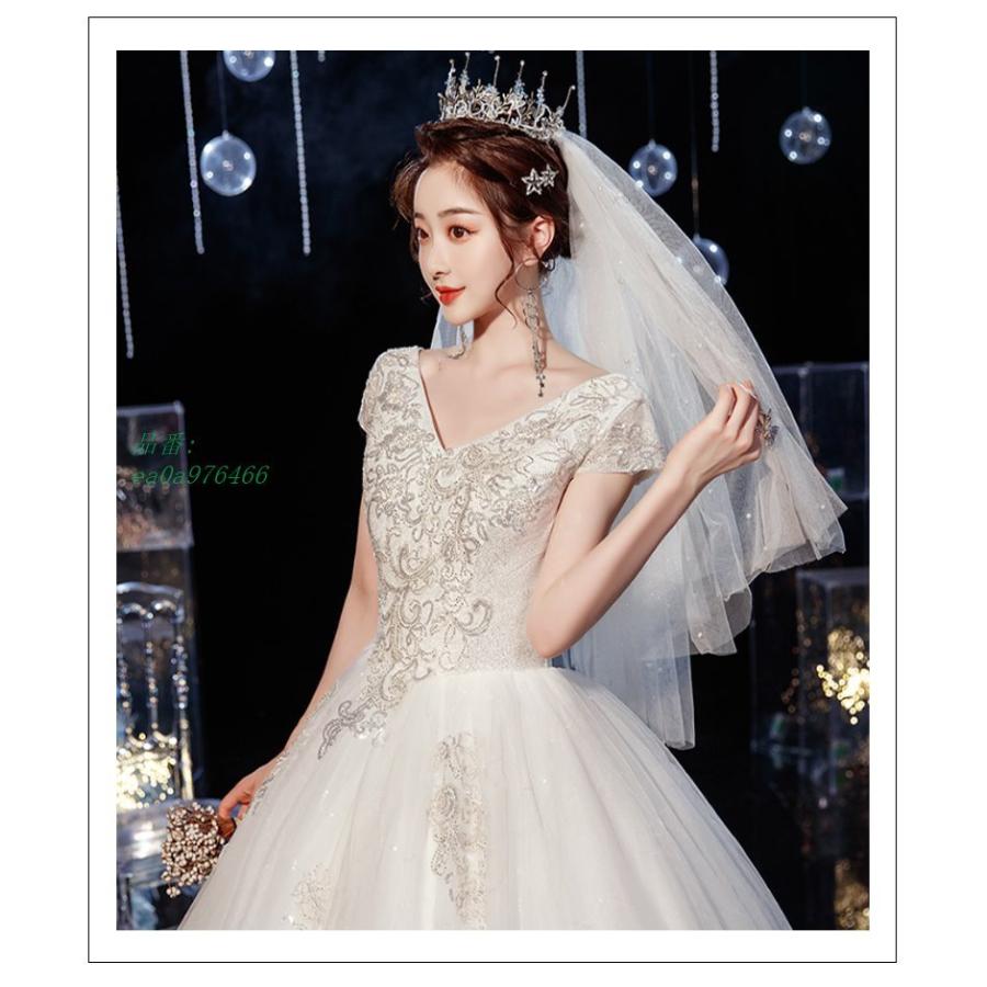 ウェディングドレス 刺繍柄 ロングドレス 編み上げ 結婚式 花嫁 レース ブライダル パーティードレス 手作り プリンセスライン 二次会 Ea0a フィホーネ 通販 Yahoo ショッピング
