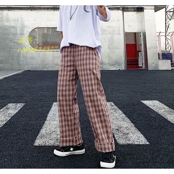チェック柄 パンツ レディース 韓国ファッション ズボン 秋冬 ストリート系 原宿系 Ea9a フィホーネ 通販 Yahoo ショッピング