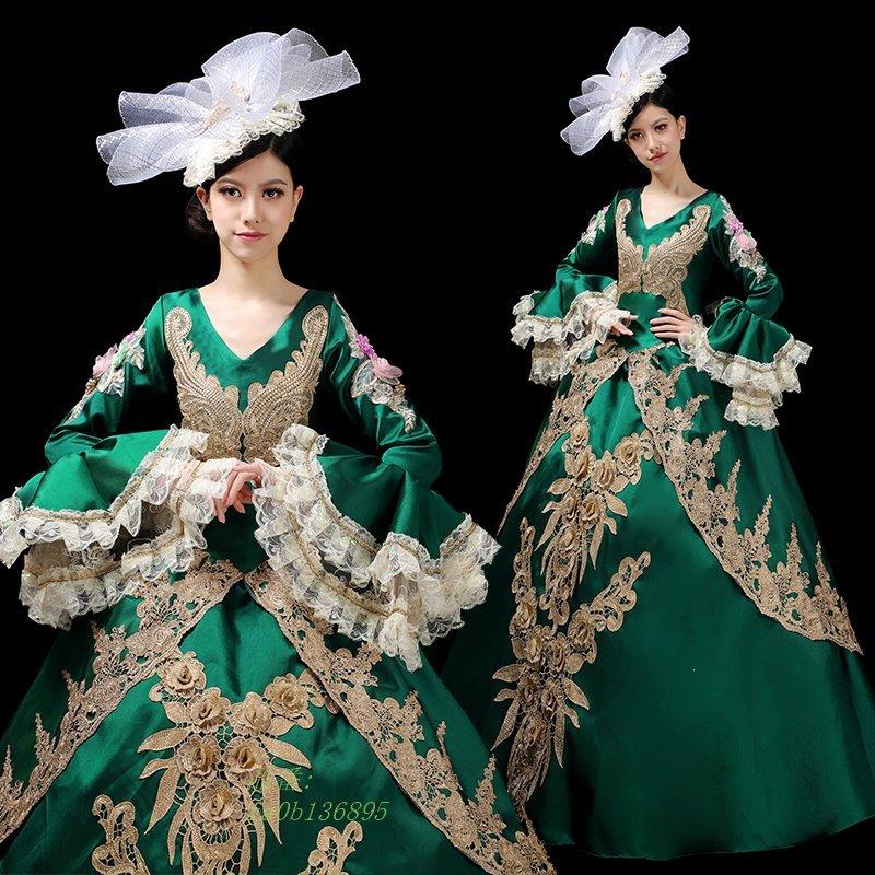 メーカー包装済 ヨーロッパ パーティードレス ドラマ 劇場 中世貴族風 ブルー ロイヤルプリンセスドレス 姫様ドレス 宮廷ドレス 公演 キラキラ 舞台衣装 年会 王族服 衣装 希少 大人気 Www Yalaphone Com