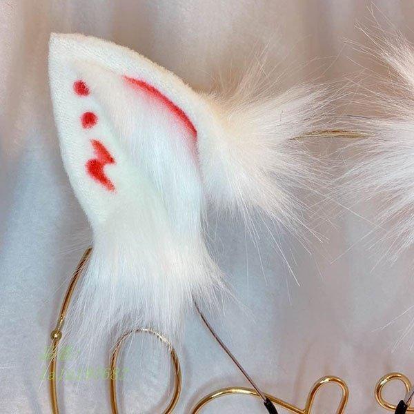 枚数限定 コスプレ道具 狐 尻尾 耳 手作り モコモコ Cosplay 文化祭 コスチューム 学園祭 パーティー 新品 Farmerscentre Com Ng