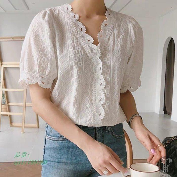 刺繍ブラウス トップス ブラウス レディース 半袖ブラウス Vネック 春夏 女性 半袖 薄手 ファッション カジュアル おしゃれ 透かし彫り シャツ 代引不可 レース Pa9x4952 フィホーネ 通販 Yahoo ショッピング