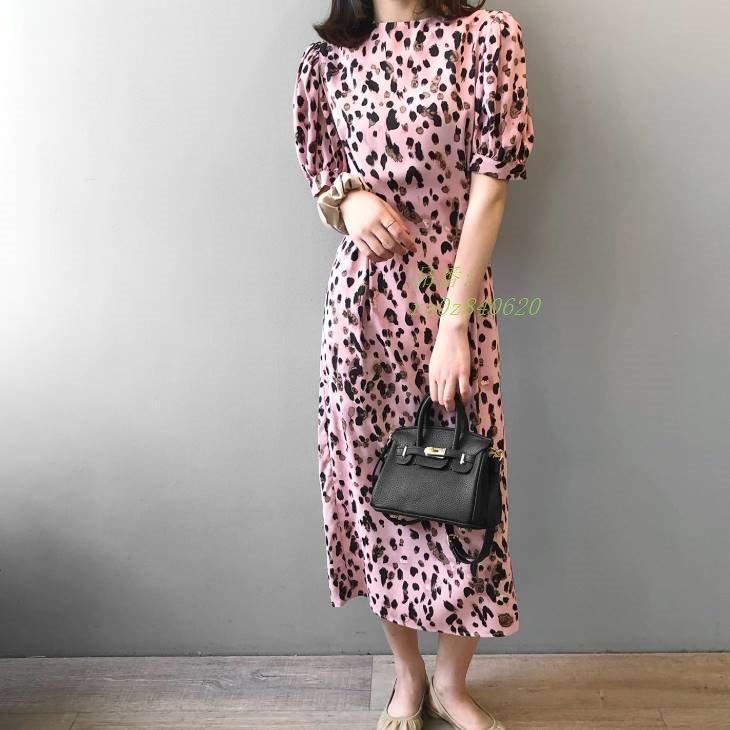 ワンピース レディース レディースワンピース ヒョウ柄 レオパード アニマル柄 オフィスカジュアル 膝丈 ロング ミディアム 大人 カジュアル ママファッション Ra0z8406 フィホーネ 通販 Yahoo ショッピング