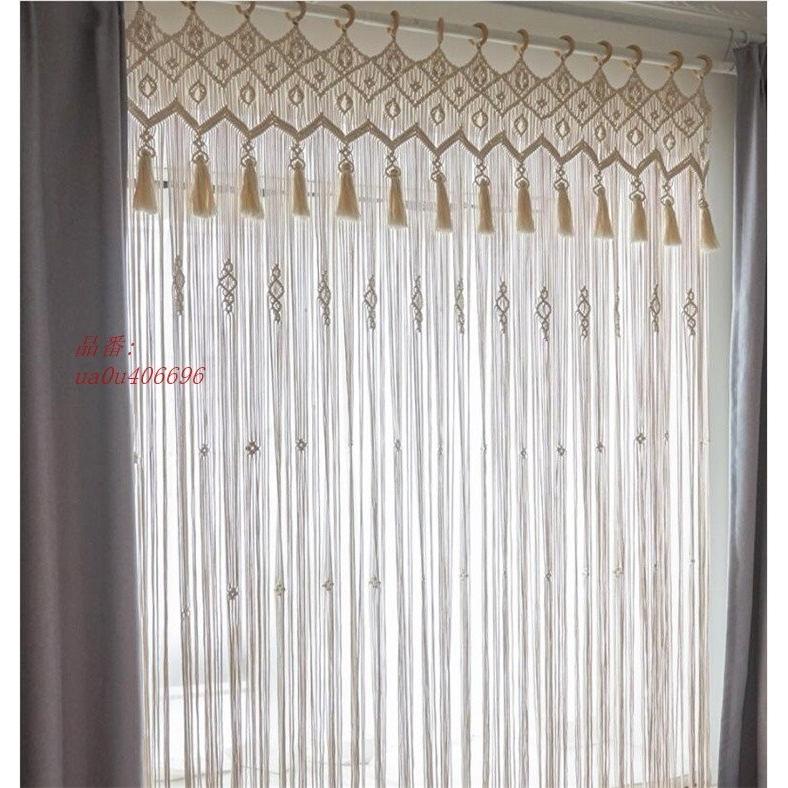 のれん暖簾目隠しカーテン窓掛け飾り壁掛け ボヘミア風手作りしめ縄インテリアヨーロッパ感結婚式飾り Ua0u フィホーネ 通販 Yahoo ショッピング