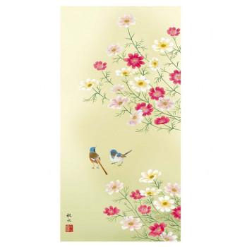 浮田秋水掛軸(尺三) 「秋桜」 212012_1