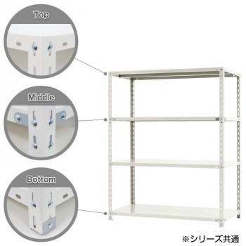 【メーカー直送品・代引不可】 スチールラック　NC1200-15　4段 間口1200×奥行450×高さ1500mm　ホワイト_1