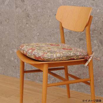 川島織物セルコン Morris Design Studio ピンクアンドローズ ダイニングシートクッション 45×43Vcm LN1718 P ピンクの画像