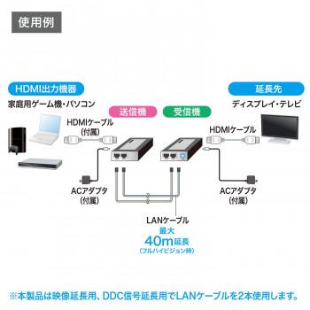 サンワサプライ HDMIエクステンダー セットモデル(フルHD対応) VGA-EXHD